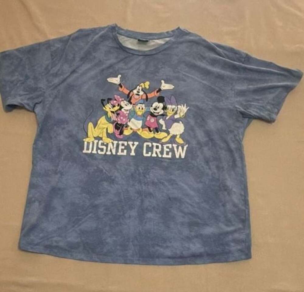 George Disney Mickey and Friends Disney Crew Tie-Dye Graphic T-Shirt